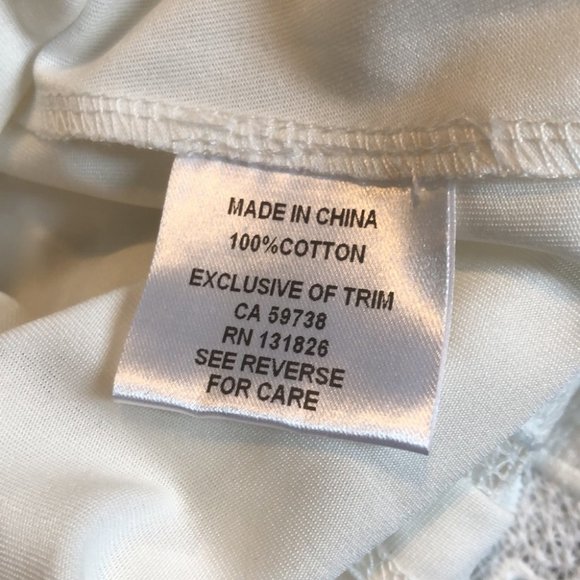 LUNA White Lace Dress, Tulip Design, Lined - Picture 8 of 10